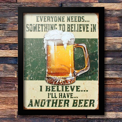 Quadrinho Decorativo - Another Beer